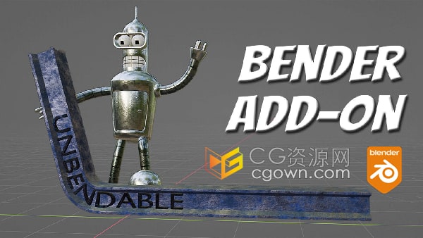 Blender插件Bender v1.1.4 弯曲几何体模型工具