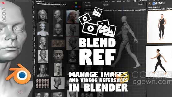 Blender插件BlendRef v1.7多功能建模工具