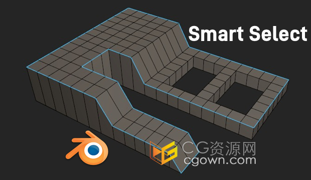 Blender插件Smart Select v1.4.4智能选择模型边线
