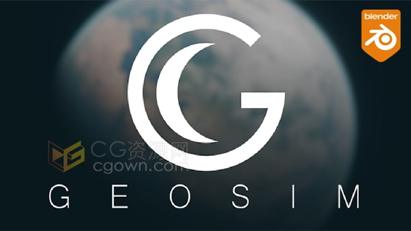 Blender插件GeoSim v1.4逼真行星模型生成器