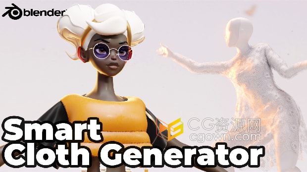 Blender 4.2插件Divine Cut Pro v2.5.4智能生成布料