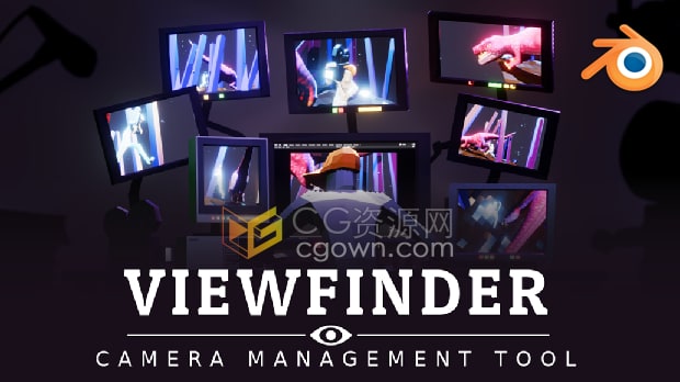 Blender 4.2插件Viewfinder v1.8.0取景器摄像机管理工具