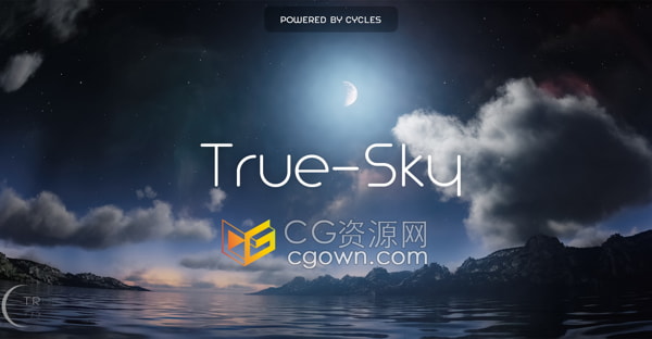 True-Sky V1.0 Blender插件模拟真实天空工具