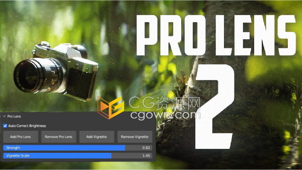 Pro Lens V2 Blender插件真实镜头散景虚化背景工具