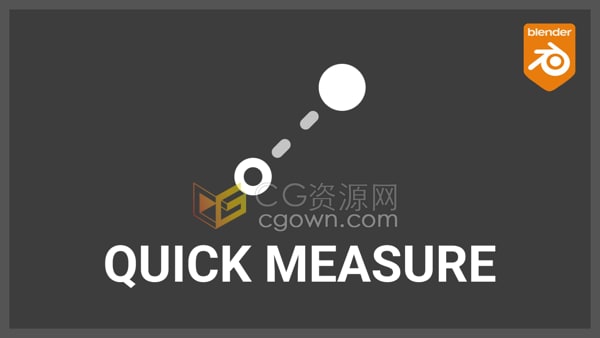 Blender插件Quick Measure v1.1.0快速测量物体长度