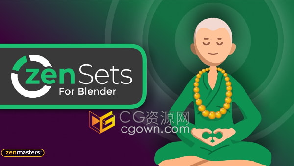 Blender 4.2插件Zen Sets V2.4.1创建管理和可视化对象组工具