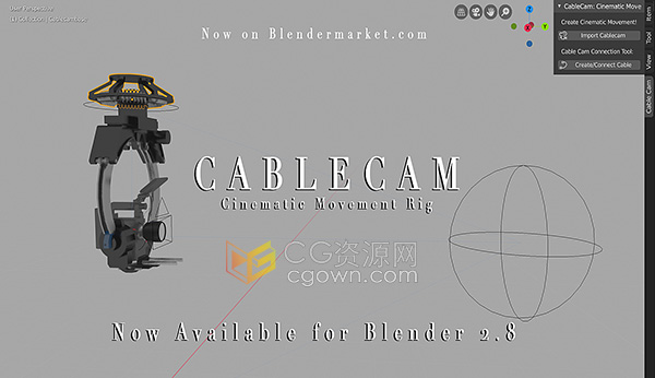 Cablecam V1.0 Blender插件电影摄影机运动装置
