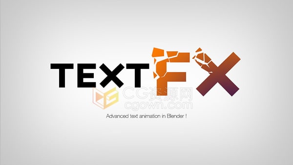 Blender 4.2插件Text Effects制作文字三维动画效果
