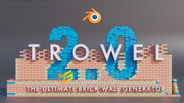 Blender插件Trowel V2.2砖墙面生成器