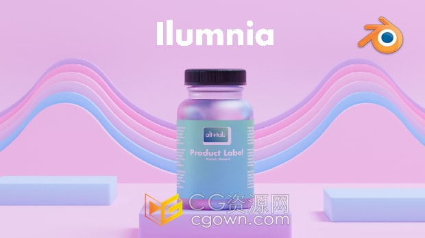 Blender预设三维产品展示渲染灯光环境场景资产预设Alt Tab Ilumnia