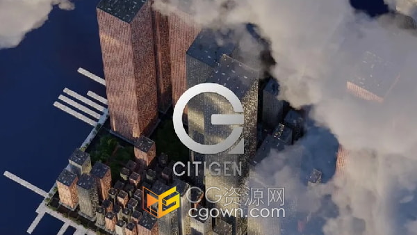 Blender插件Citigen Ultimate v2.1生成城市场景创建公园道路街道建筑物
