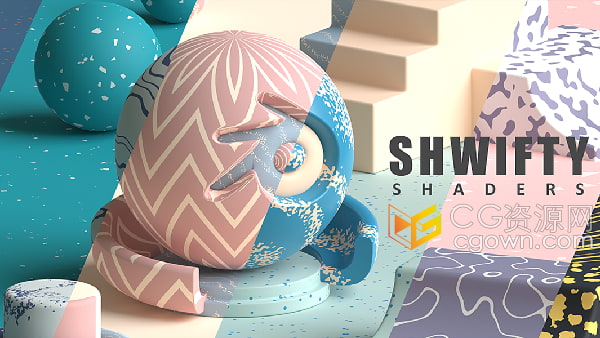 Shwifty Shaders V1.2 Blender插件混合纹理材质着色器预设