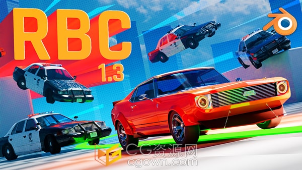Blender插件RBC Pro v1.3.3基于物理汽车车辆索具