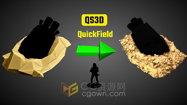 QuickField v1.2 Blender插件创建土壤表面生成工具