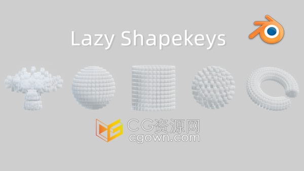 Blender 4.3插件Lazy Shapekeys v1.0.6形状关键帧管理工具