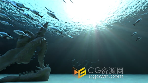 Procedural Water Blender插件水底创建焦散线