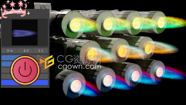 Jet Flame V1.0 Blender插件引擎喷射火焰特效