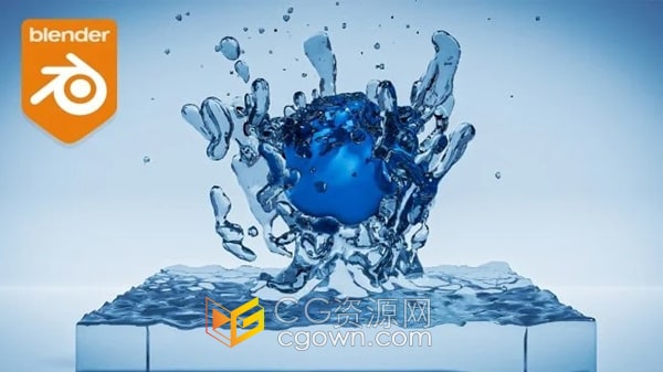 Blender 3. 1中Mantaflow流体特效模拟学习指南视频教程