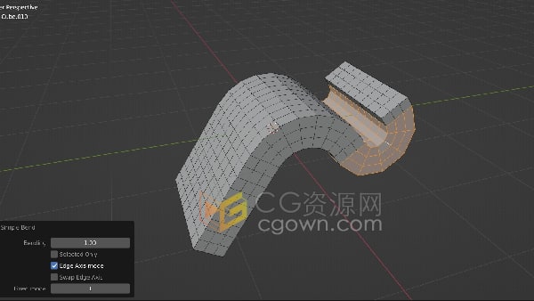 Blender弯曲细分网格工具插件Simple Bend v2.1.8