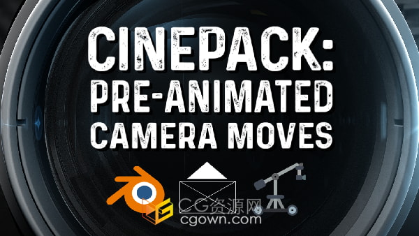 Cinepack V4更新Blender插件摄像机运动镜头动画120种预设