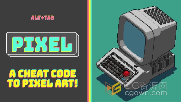 Blender插件模型复古像素化效果Alt Tab Pixel V1.0.0