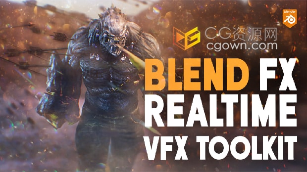 Blender插件Blend Fx特效资产库魔法能量火星粒子射击爆炸效果预设