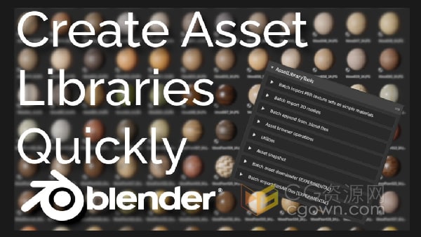 AssetLibraryTools v0.2.1 Blender插件管理资产浏览器