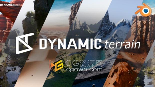 Blender 4.3插件动态地形生成器Dynamic Terrain V1.0.4