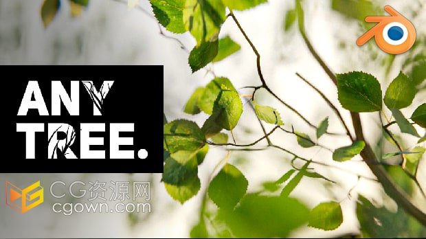Blender 4.3插件自定义植物形状建模工具Anytree v2.1.2