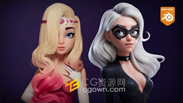 Blender插件Hair Wrangler v1.1.1头发发型编辑修改器+视频教程