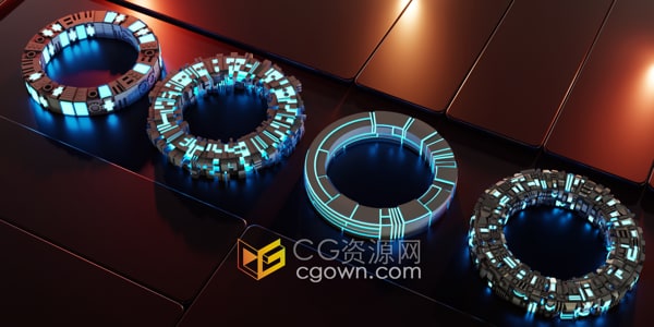 Blender插件Plating Generator And Greebles v2.3随机生成多边形纹理建模工具