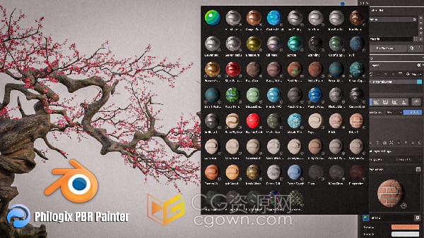 Blender插件Philogix Pbr Painter Pro v4.2材质纹理和绘画工具