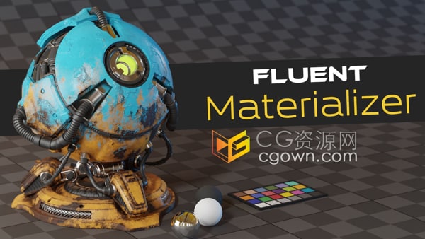 Fluent Materializer V1.2 Blender插件材质纹理烘焙工具