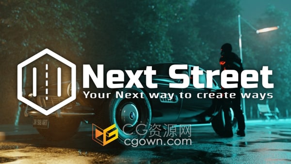 Next Street V2.0.9 Blender插件街道生成器