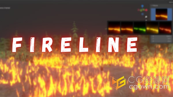 Fire Line v1.0 Blender插件火焰特效模拟制作