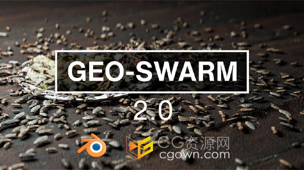 Blender插件Geo-Swarm v2.0 Premium 50种高级生物昆虫群体动画模拟