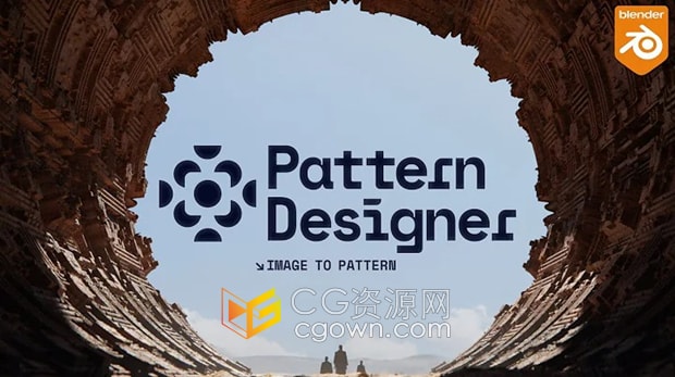 Blender插件Pattern Designer v1.5创建无缝图案设计