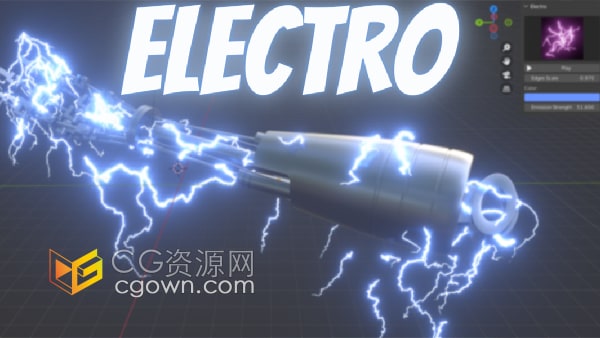 Electro v1.0.0 Blender插件模拟电流闪电效果