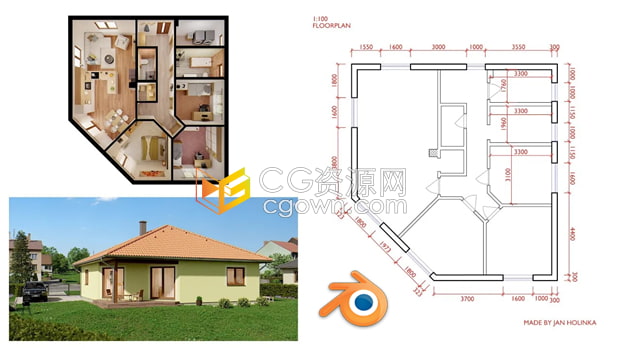 Blender插件Dimensions And Lines V1.0.9创建尺寸测量图纸蓝图标注工具