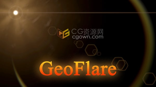 GeoFlares v1.0 Blender实时产生镜头光效效果预设
