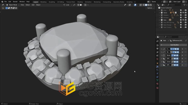 Blender插件Booltron v3.0.2布尔运算增强工具