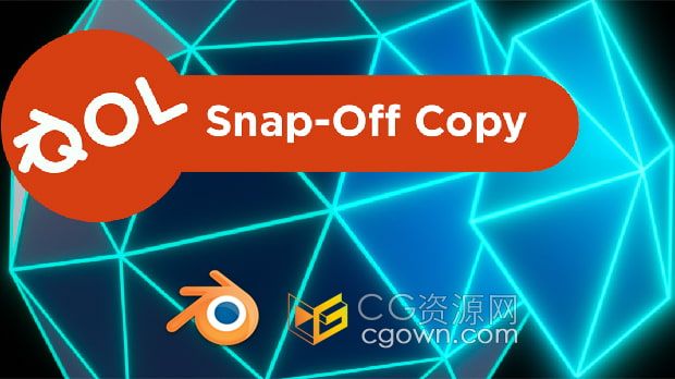 Blender插件Qol Tools: Snap-Off Copy拆分复制为新对象建模工具