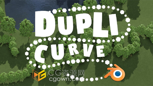 Blender插件Dupli-Curve v3.6.0简化物体沿路径分布