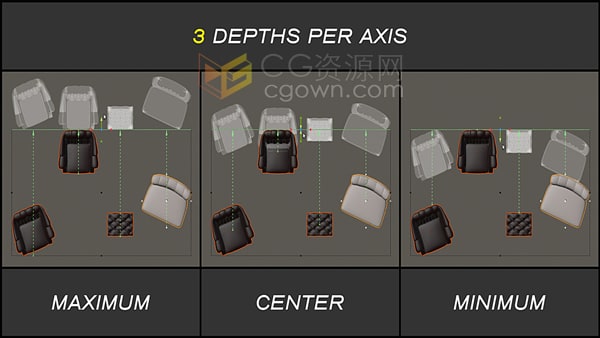 Blender插件Pro Align Tools v2.1.11模型大量对象批量对齐