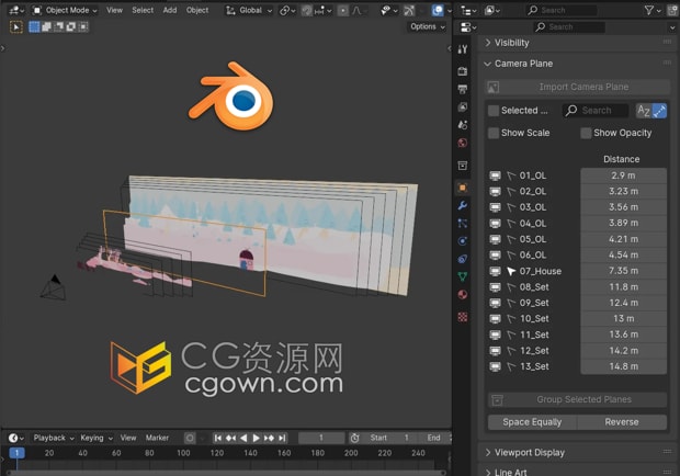 Blender插件Camera Plane v1.5.0导入图像并将其粘贴到相机