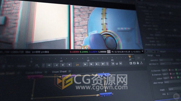 NUKE 10 视频教程 立体合成和转换了解3D视频细节工作流程