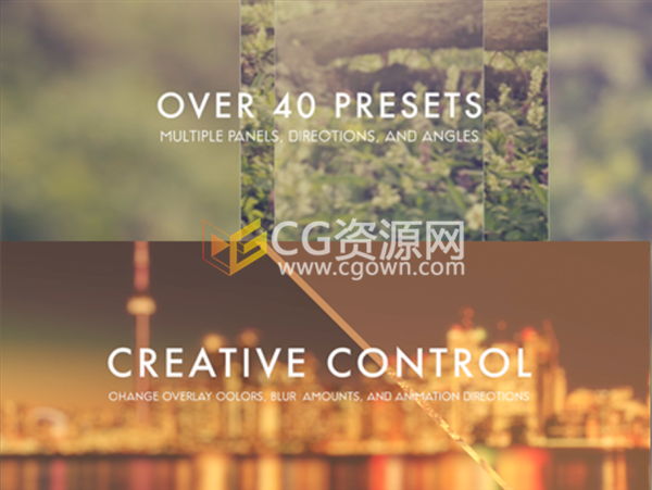 FCPX转场插件 TransGlass 简约时尚毛玻璃质感转场效果 免费下载