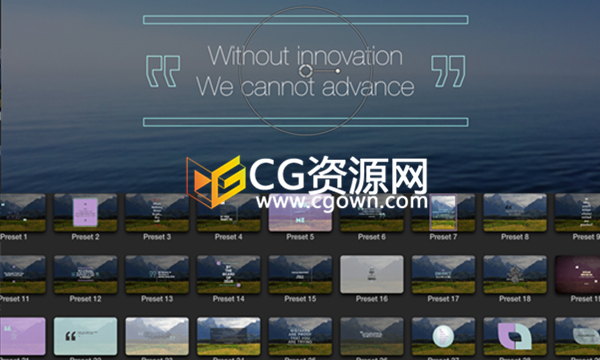 FCPX插件 ProIntro Quotes 第2季 共30种引用概述文字标题动画