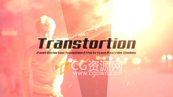 FCPX转场Transtortion插件分层切割紧张扭曲失真闪烁 Final Cut Pro X