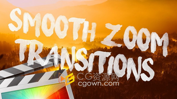FCPX插件-缩放平移视频转场制作工具Smooth Zoom Transitions 2.0